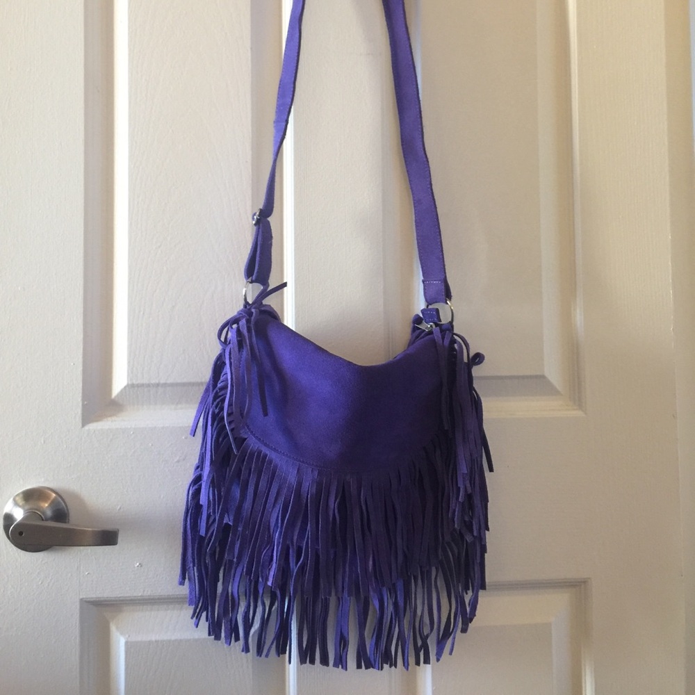 Leather Fringe Bag
